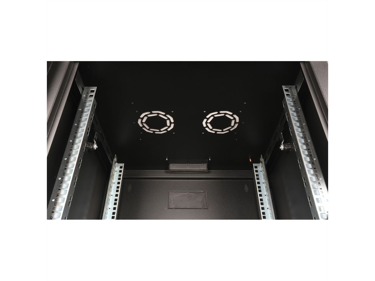 ROLINE 19-inch wandbehuizing Pro 12 U, 600x600 BxD zwart
