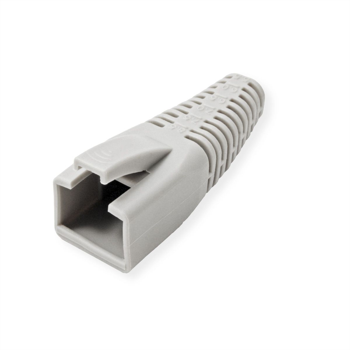ROLINE Kink Protection Hood for RJ45, cuttable, 10 pcs., grey