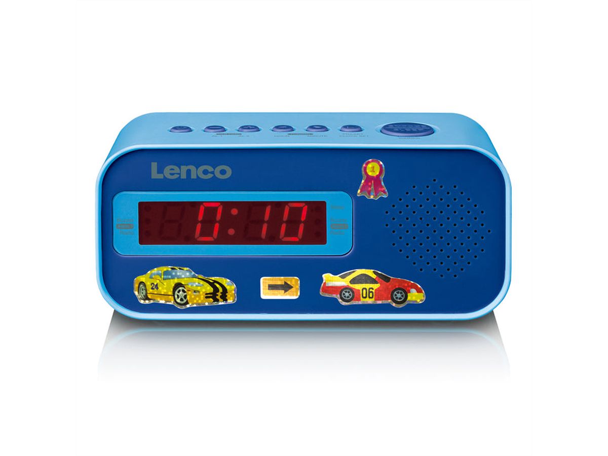 Lenco wekkerradio CR-205 blauw, LED-display, alarmfunctie, slaaptimer