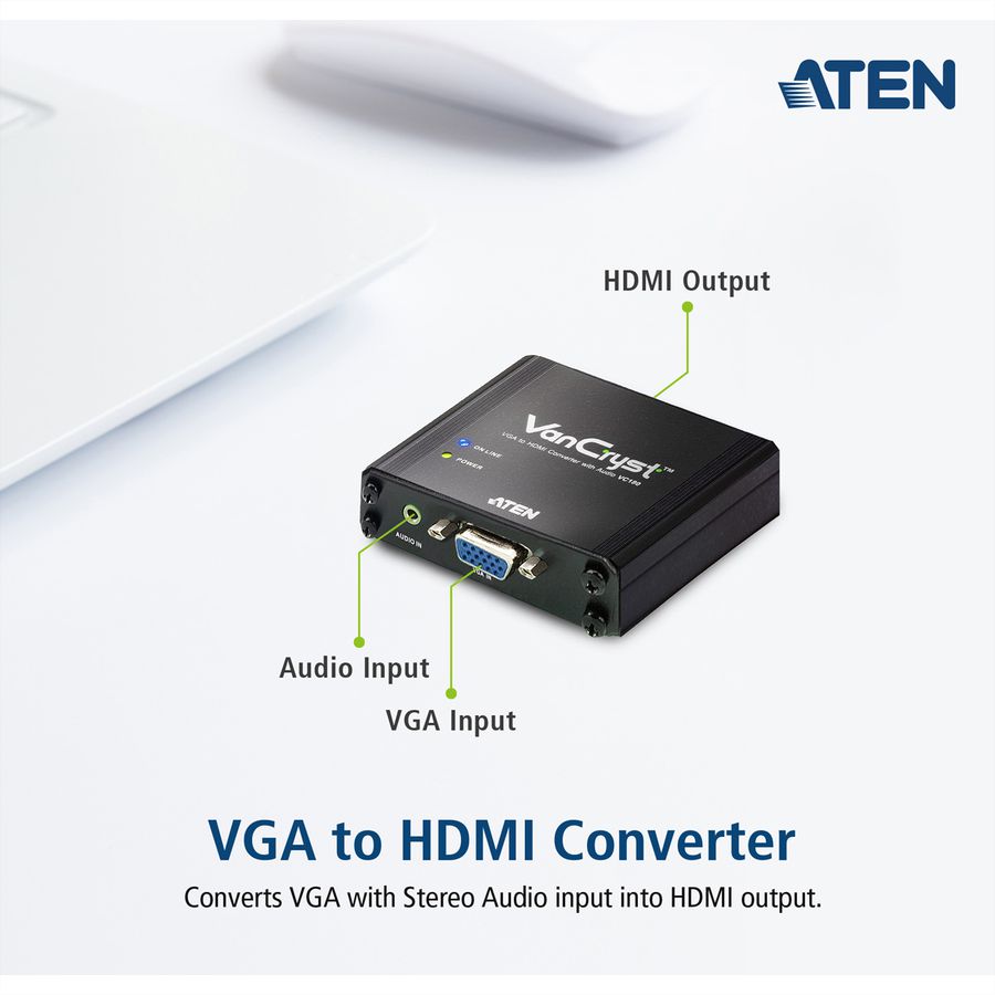ATEN VC180 VGA zu HDMI Audio/Video Converter