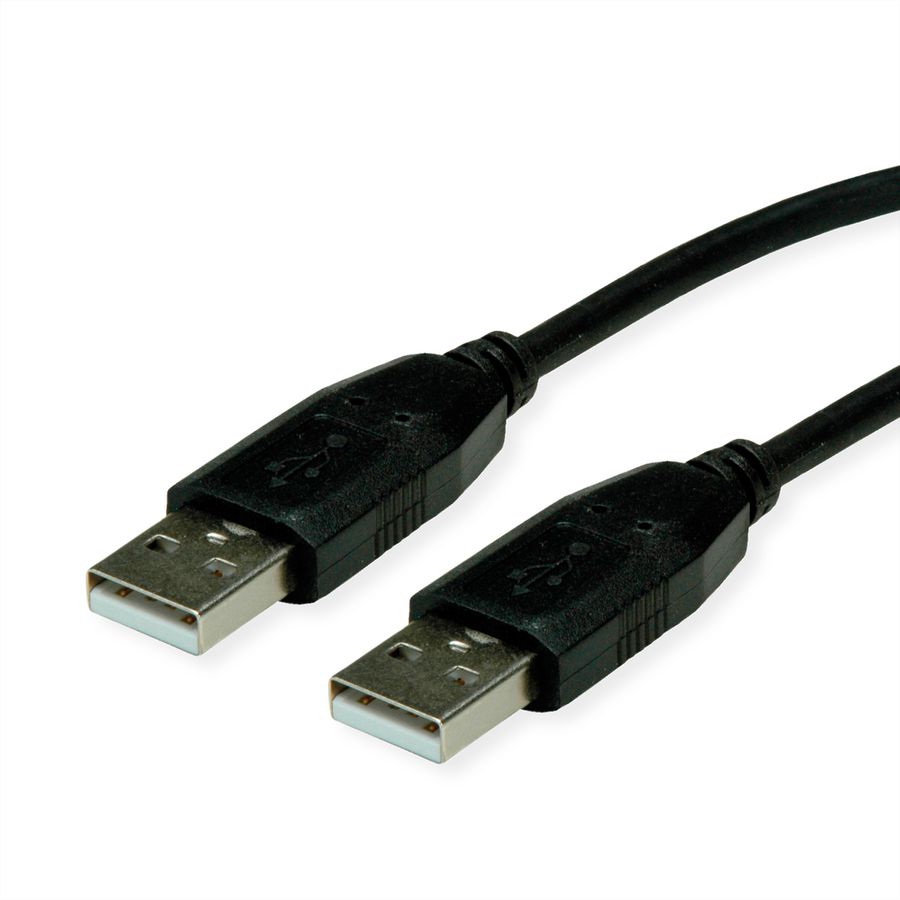 BACHMANN USB 2.0 Kabel, type A-A, zwart, 1 m