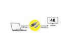 VALUE USB type C - DisplayPort adapterkabel, v1.2, M/M, 1 m