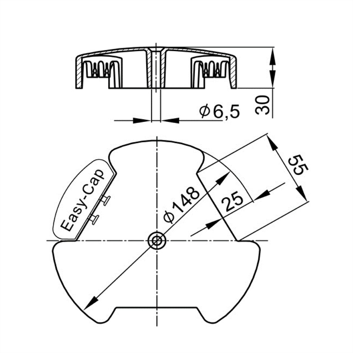 BACHMANN cable snake Easy-Cap silver