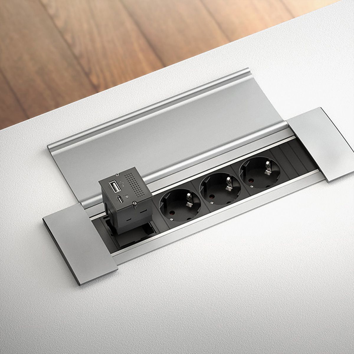 BACHMANN module poortreplicator 2x USB, RJ45, Mini DisplayPort, USB-C, PowerDelivery