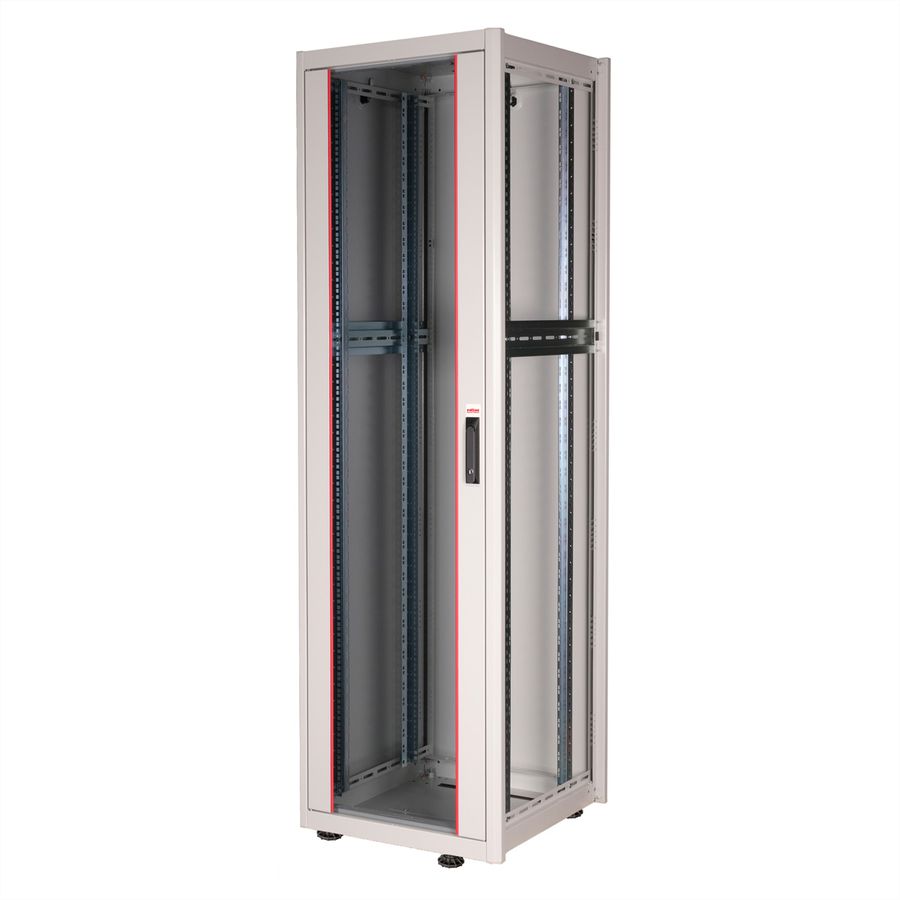 ROLINE 19-inch netwerkkast Basic 42 U, 600x600 BxD Glazen deur grijs