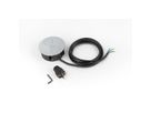BACHMANN TWIST 2x geaard contact, adereindhulzen, geaarde stekker, chroom, 2 m