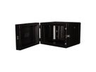 ROLINE 19-inch wandbehuizing Pro 7 U, 600x600 BxD tweedelig draaibaar zwart
