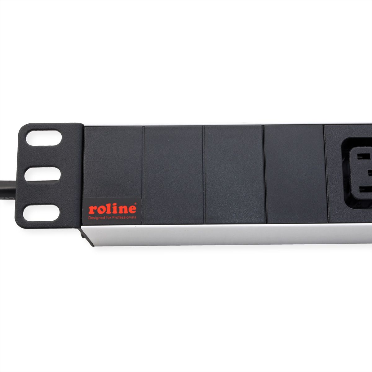 ROLINE 19" PDU for Cabinets 8x 3600W, IEC320 C13 - C20 M, silver, 2 m