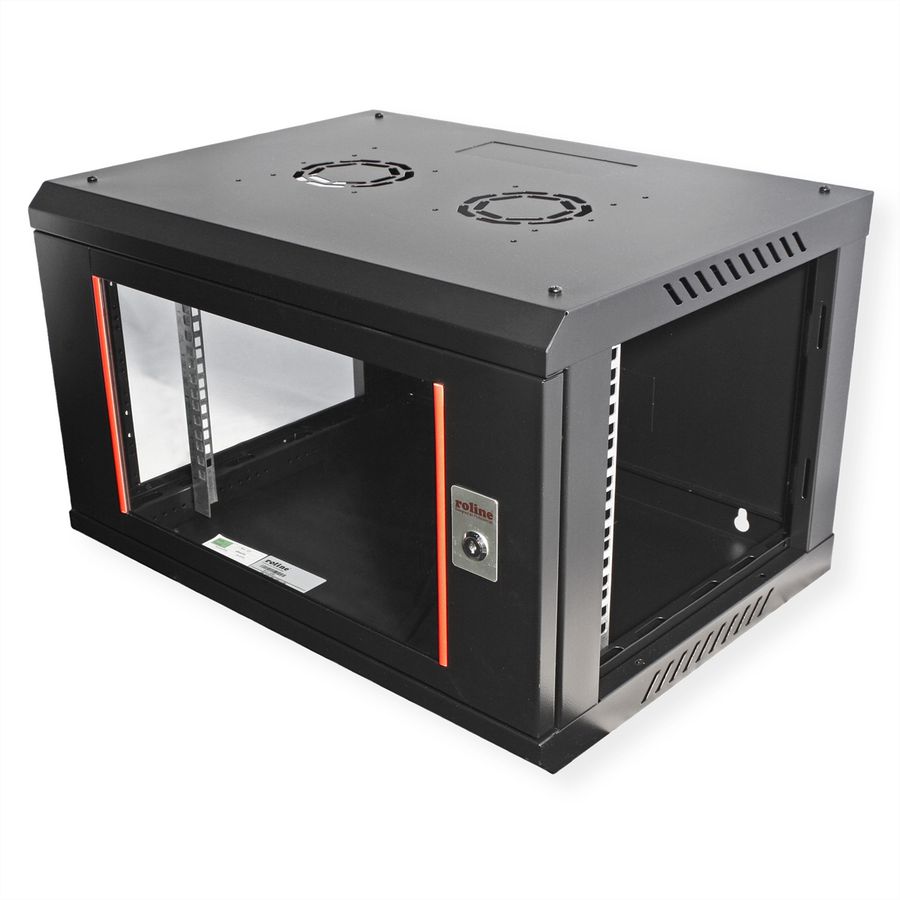 ROLINE 19" Wall Cabinet Basic Plus 6U, 600x450 BxT black