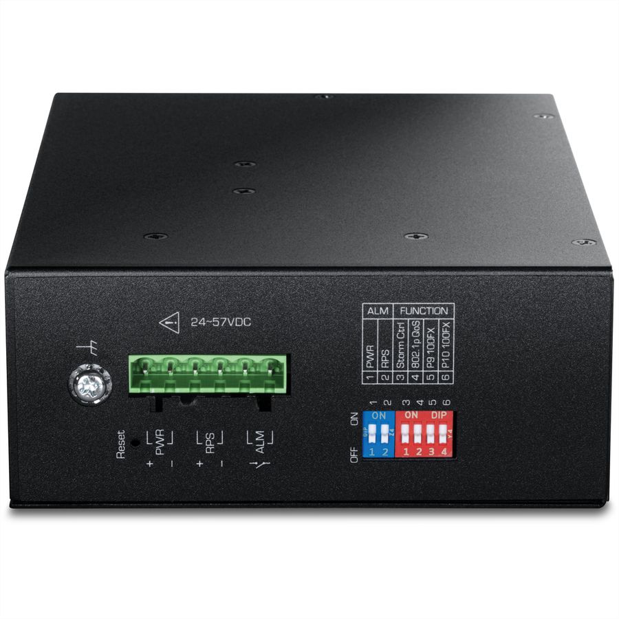 TRENDnet TI-PG103i 10-Port Industrial Gigabit L2 Managed PoE+ DIN-Rail Switch 24 – 57V