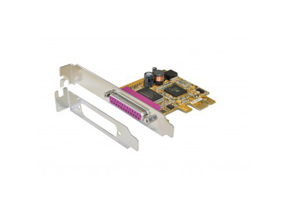 EXSYS EX-44001 PCIe x1 LP 1x parallel EPP incl. LowProfile beugel