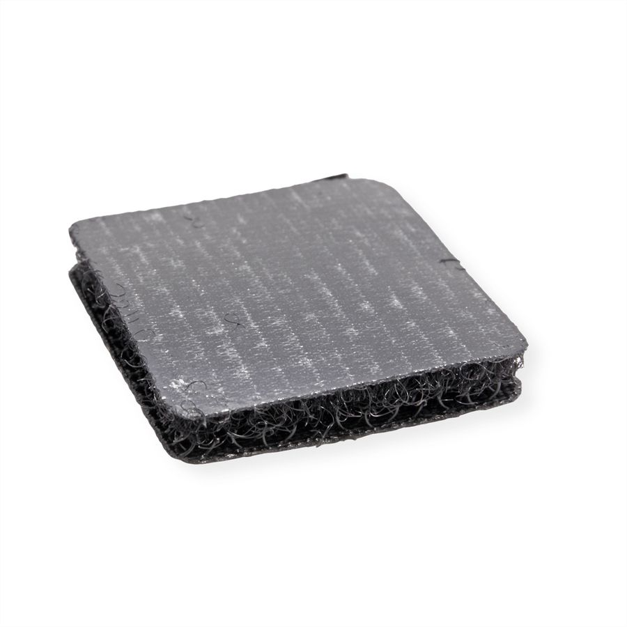 VELCRO® klittenband vierkanten zelfklevende klittenband 25 mm x 25 mm x 24 sets zwart
