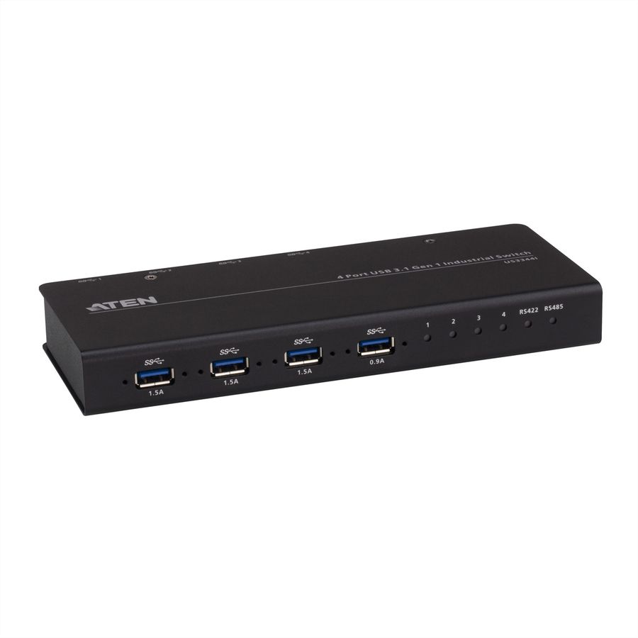 ATEN US3344i industriële hub switch 4x4 USB 3.1 Gen 1