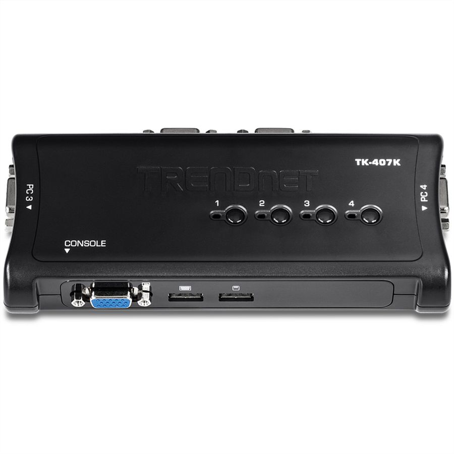 TRENDnet TK-407K KVM-switch 4-poorts USB-kit