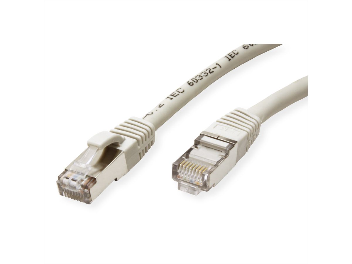 VALUE S/FTP Patch Cord Cat.6 (Class E), halogen-free, grey, 7 m