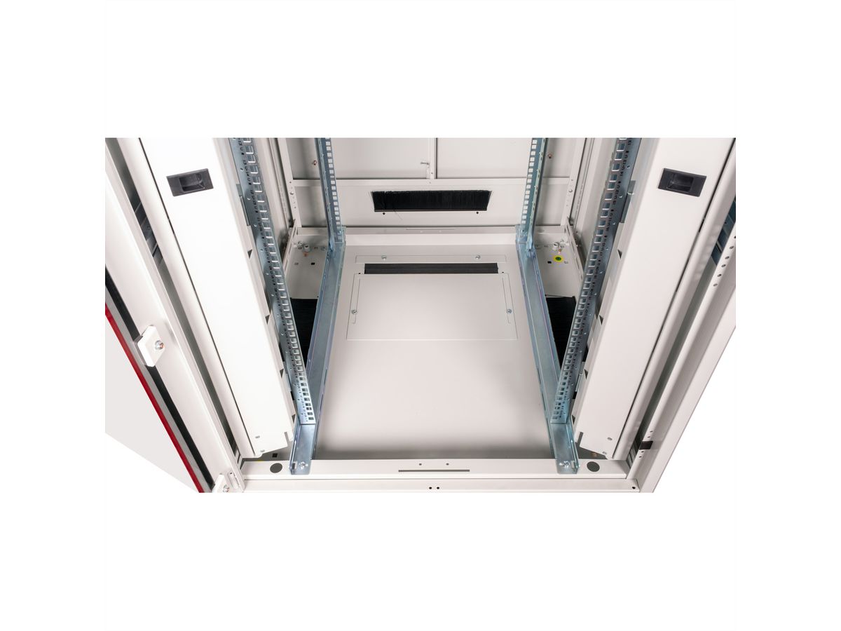 ROLINE 19-inch netwerkkast Pro 26 U, 800x800 BxD Glazen deur grijs