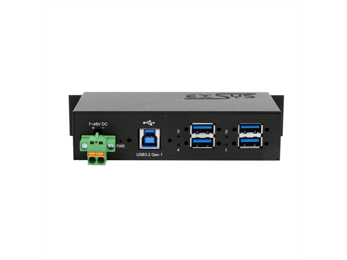 EXSYS EX-1185HMVS-2 4-poorts metalen USB 3.2 Gen1 met 15KV ESD-overspanningsbeveiliging