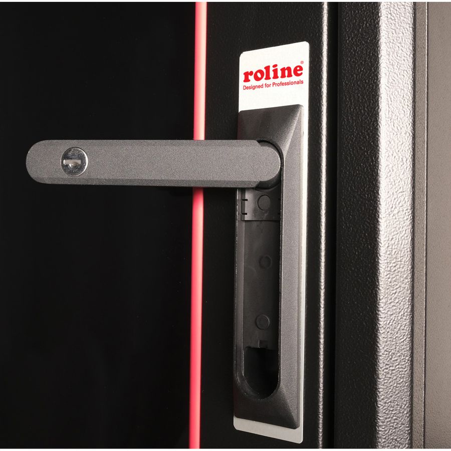 ROLINE 19-inch network cabinet Basic 32 U, 600x600 WxD glass door black