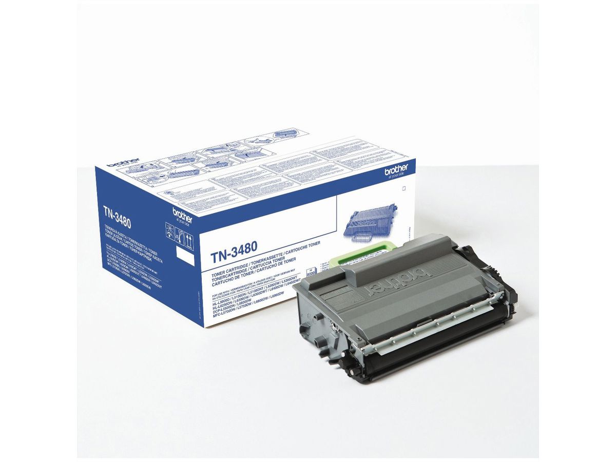 TN3480, BROTHER Toner schwarz für ca. 8.000 Seiten für HL-L5000D