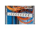 BACHMANN 19'' PVC 8x socket strip with earthing contact, 2.0m earthing contact plug