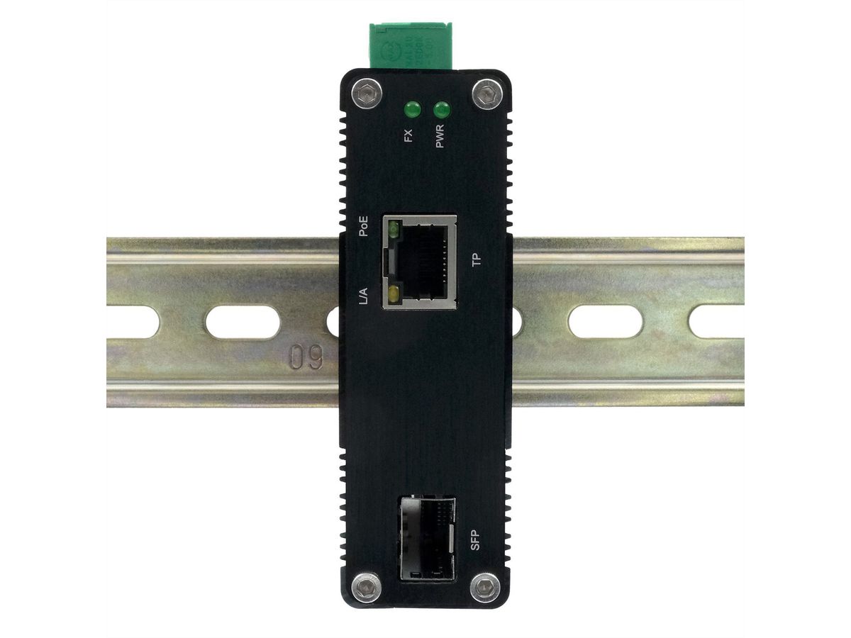 EXSYS EX-60340 Industrial Media Konverter 60W SFP -40°C bis +75°C