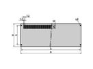 SCHROFF CompacPRO Voorpaneel, 6 HE, 84 PK, 2,5 mm, Al, geanodiseerd, onbehandelde randen