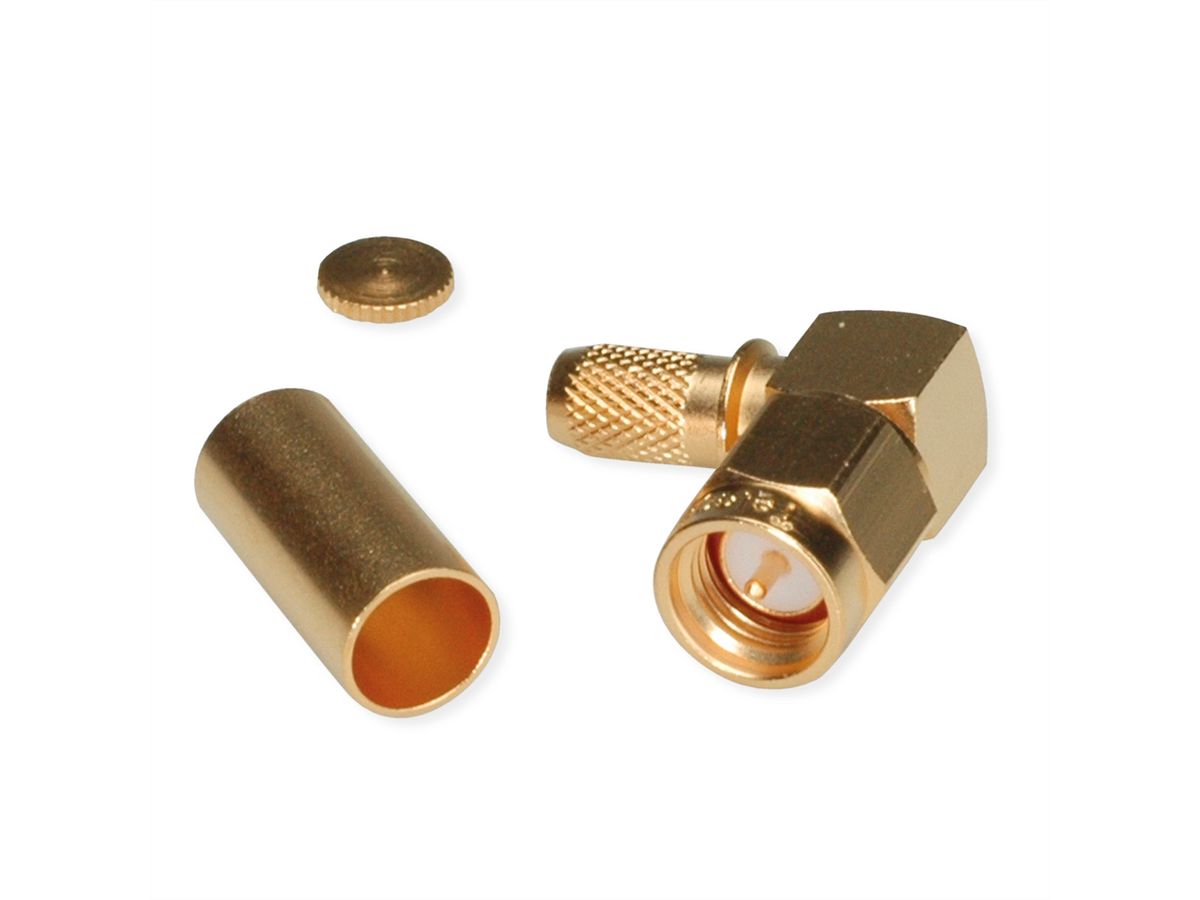 TELEGÄRTNER SMA-Winkelstecker für RG-223/U, RG-142B/U