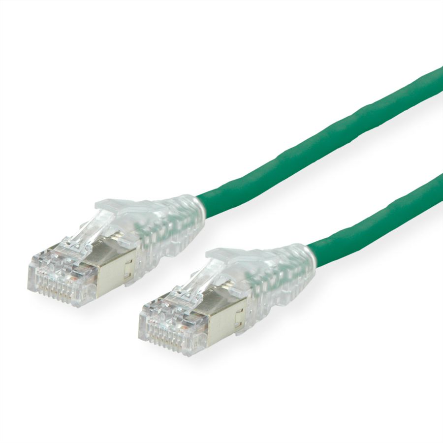 DÄTWYLER patchkabel Cat.6 (klasse E) S/FTP, CU 7702 flex LSOH, Hirose TM21, groen, 1 m