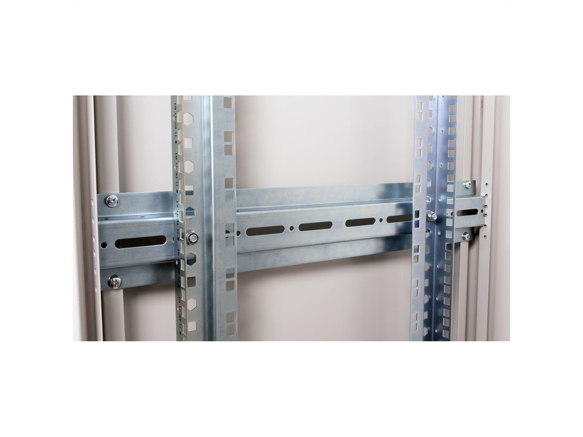 ROLINE 19-inch netwerkkast Pro 47 U, 600x600 BxD Glazen deur grijs
