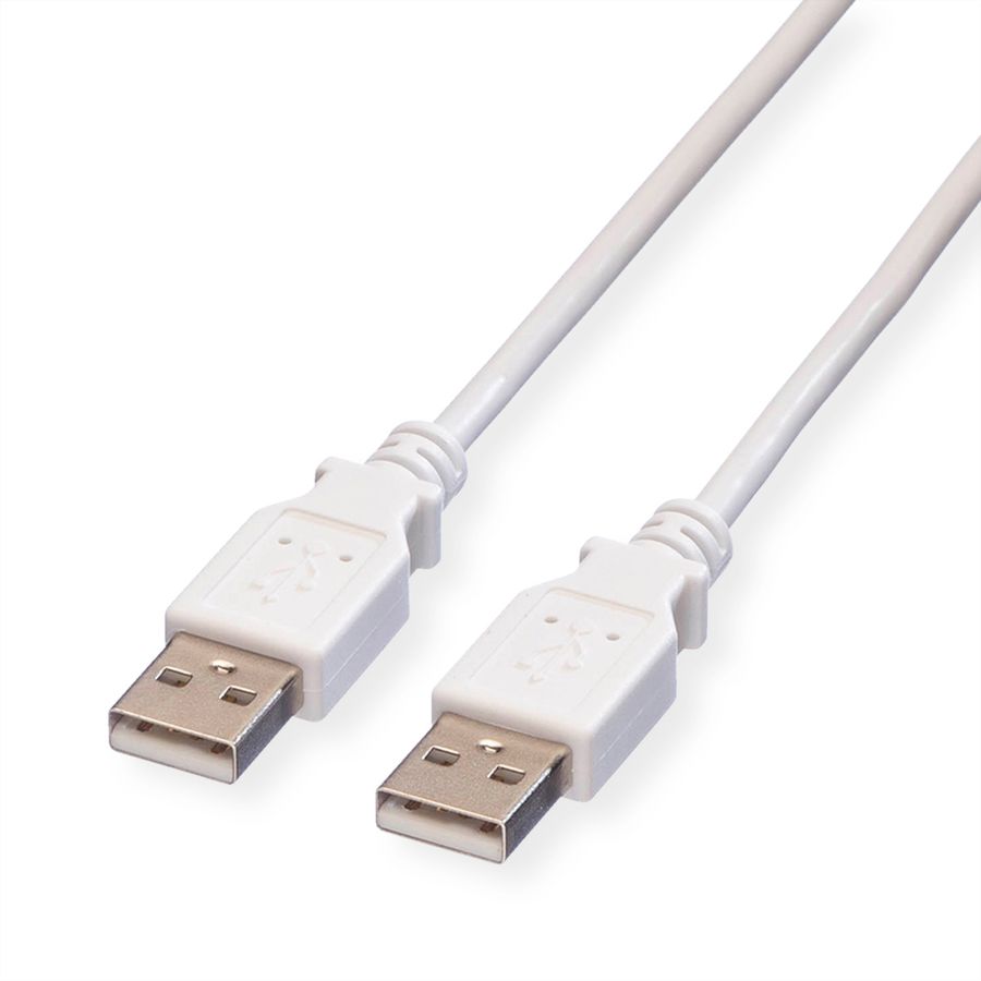 VALUE USB 2.0 Cable, A - A, M/M, white, 0.8 m