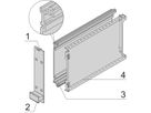 SCHROFF-frame insteekmodule PRO-set, met kap, niet-afgeschermd, 3 HE, 6 HE, 167 mm