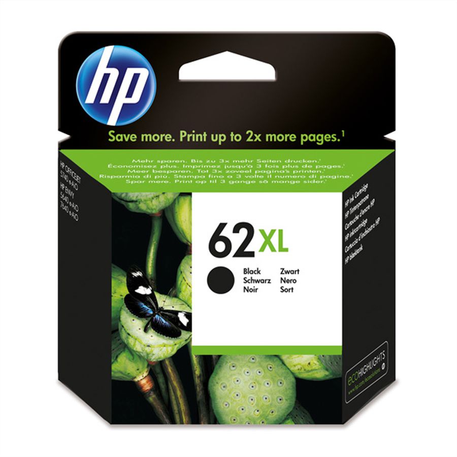C2P05AE, #62XL, printcartridge, zwart, voor HP OfficeJet 5740 / 5742 / 8040, HP Envy 5640 / 5660 / 7640