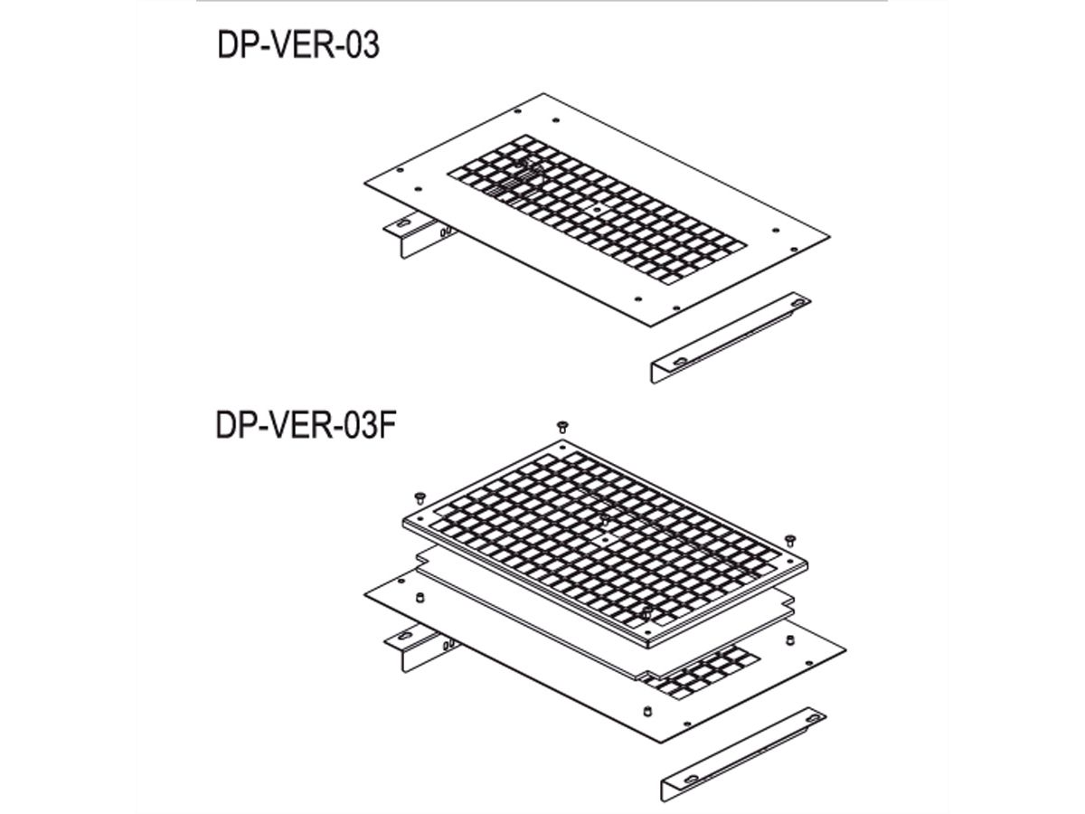 CONTEG DP-VER-03F Bevestigingskit met filter voor ventilatie unit