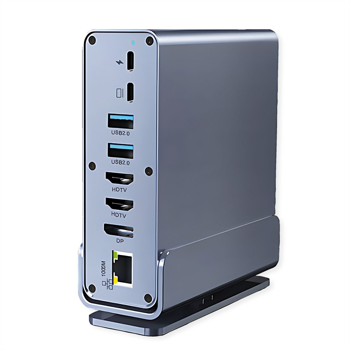 VALUE Dockingstation USB-C, HDMI/DP 4K60, Gigabit Ethernet, USB-A, USB-C, PD, SD/microSD, Audio