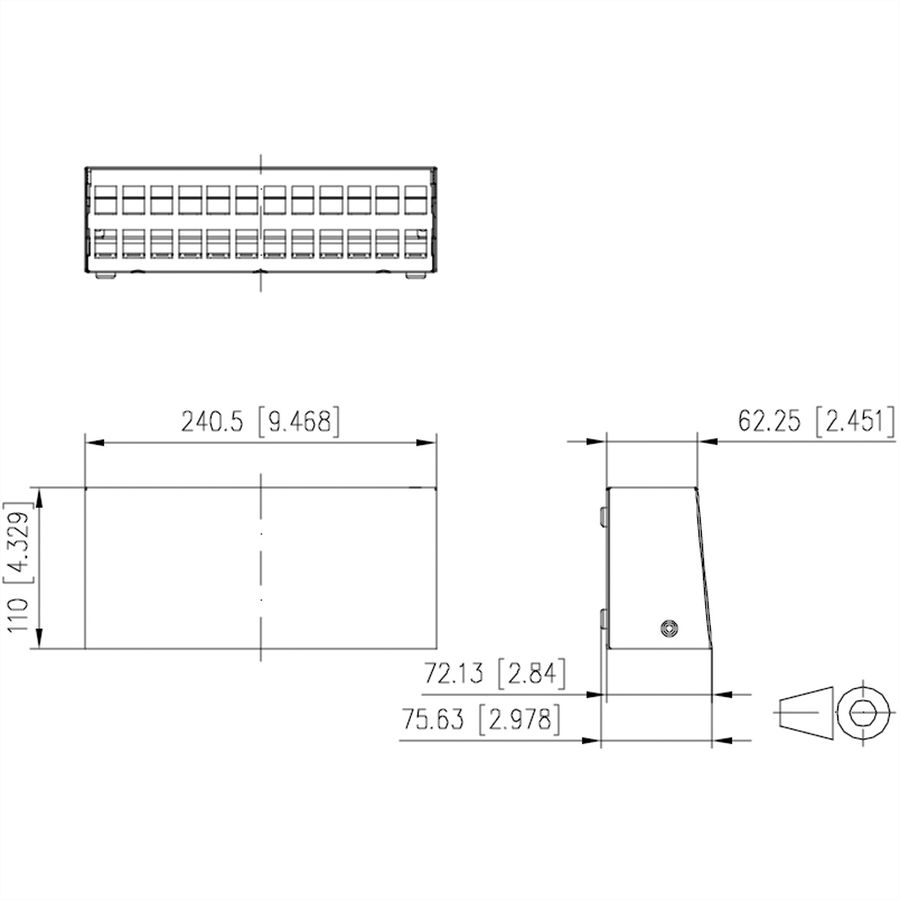 METZ CONNECT Keystone AP-behuizing 24 poort zuiver wit RAL9010