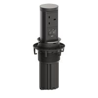 BACHMANN ELEVATOR2 1xUK 1xUSB, 1xUSB C/C 45W Stainless Steel Look L=2m UK13A