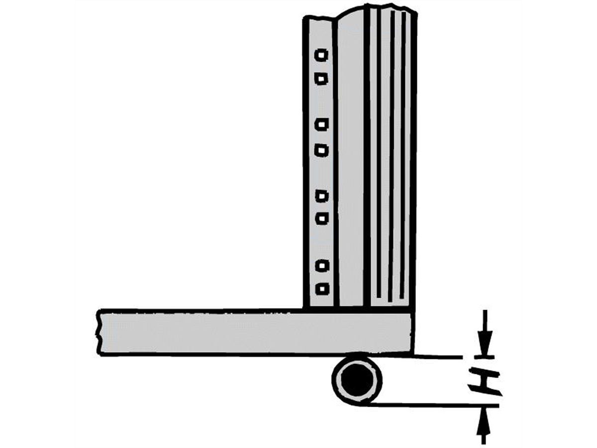 SCHROFF Eurorack Wiel, 400 kg, 110 mm Hoogte