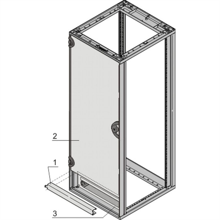 SCHROFF Novastar Door Hinge Bracket for Shortened Door, for Slim-Line Front Door