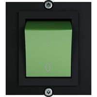 BACHMANN frame 1xswitch 2-pole green, Current 1.0m AEH