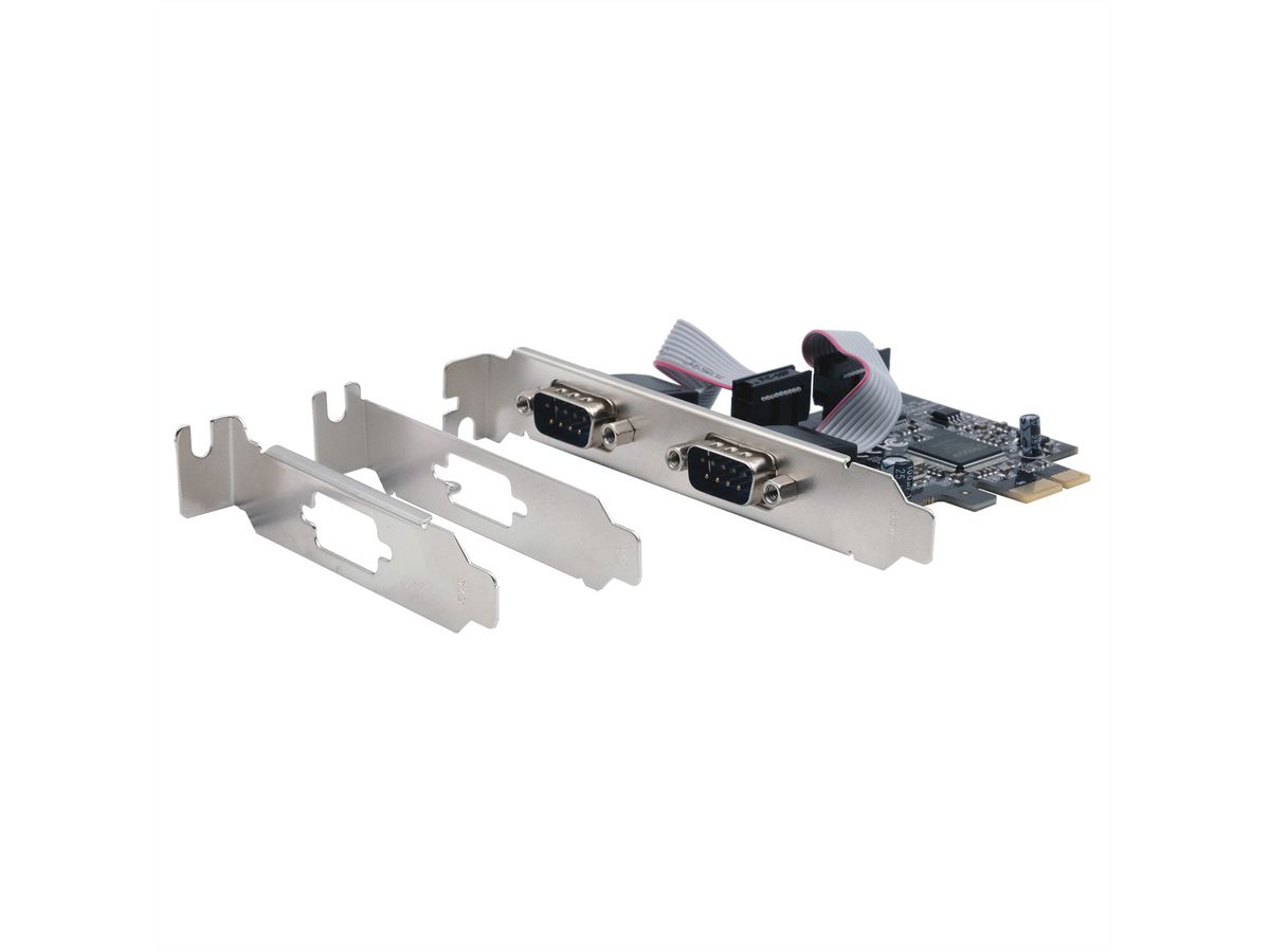 EXSYS EX-46012 2S seriële RS-232 PCIe kaart