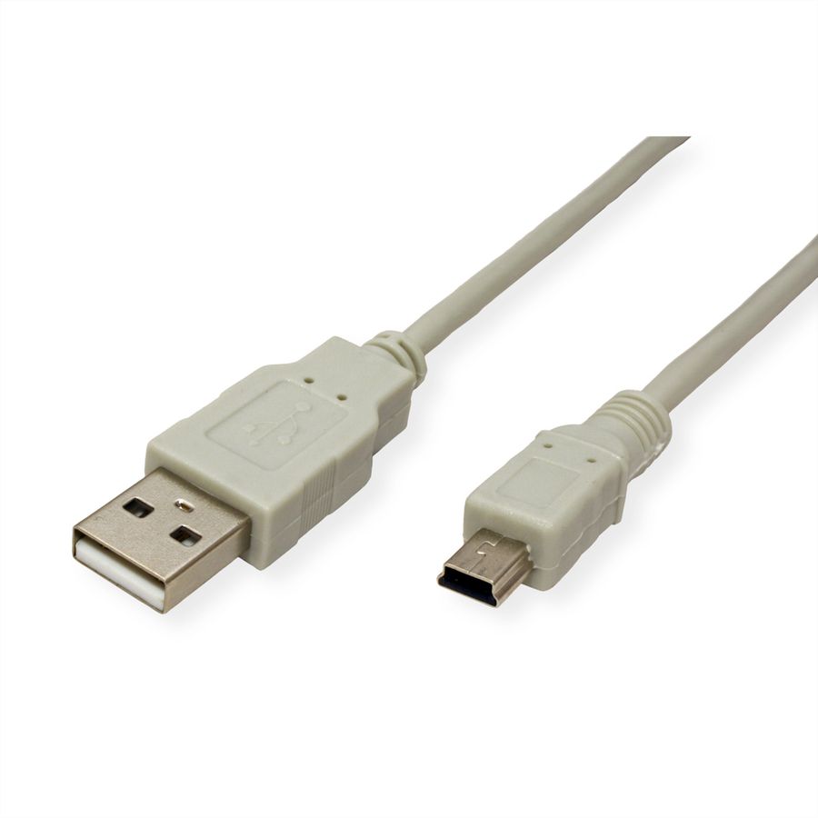STANDARD USB 2.0 Cable, Type A - 5-Pin Mini, 3 m