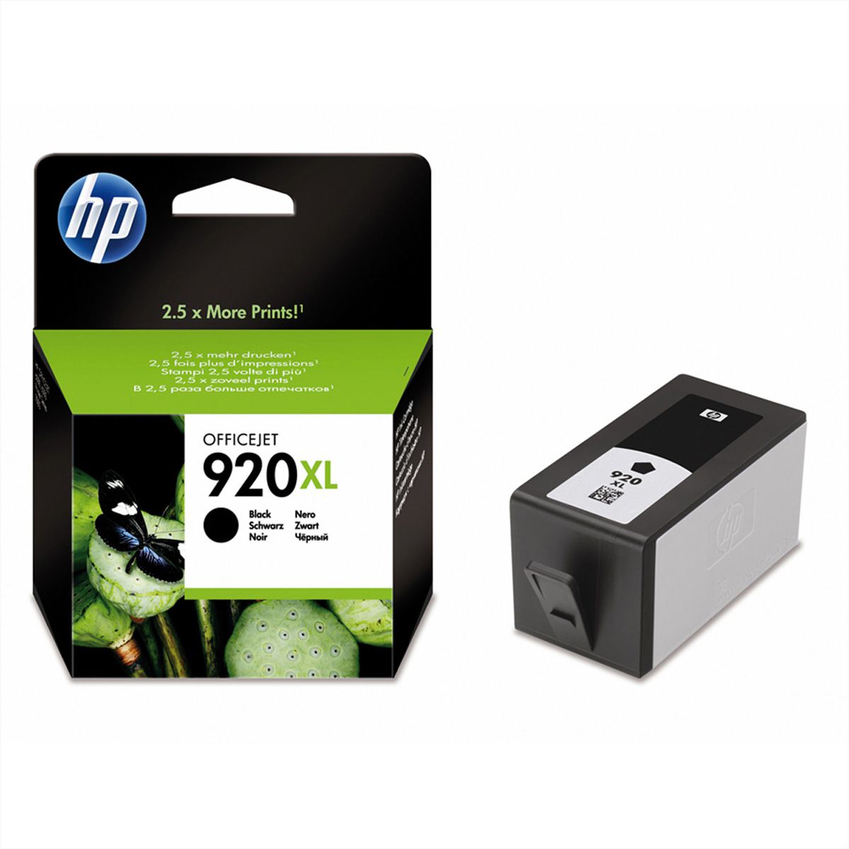 CD975AE, Nr. 920XL, inktcartridge, zwart voor HP-OfficeJet 6000 / 6500