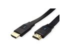 VALUE 8K HDMI Ultra HD-kabel met Ethernet, plat, M/M, zwart, 2 m