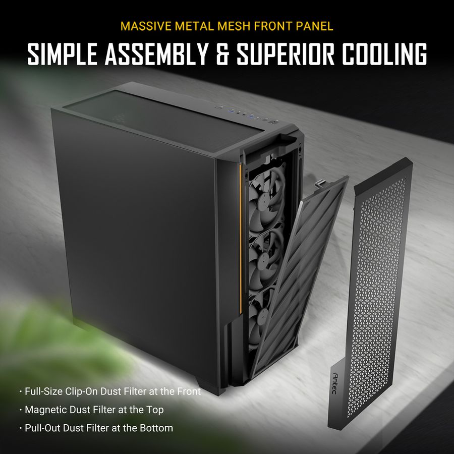 ANTEC P20CE PC Gehäuse Performance Midi Tower ATX, schwarz