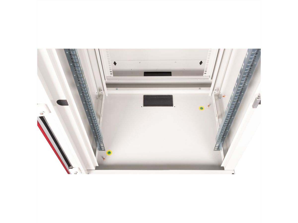 ROLINE 19-inch wall-mounted housing Pro 20 U, 600x600 WxD two-part swivelling grey