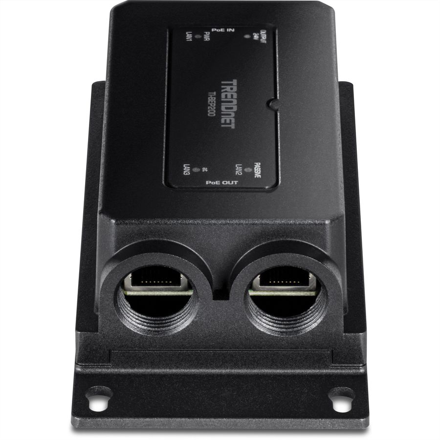 TRENDnet TI-BEP200 Outdoor PoE+ Extender, 2-Port Industrial Gigabit Aktiv/Passiv