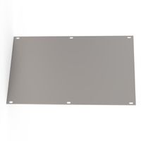 SCHROFF Front Panel, U-profile, Refrofit Shielding, 3 U, 42 HP, 2.5 mm, Al, Front Anodized, Rear Conductive