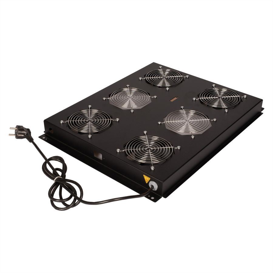 ROLINE 19" roof fan unit with 4 fans, ON/OFF for server rack PRO series, black