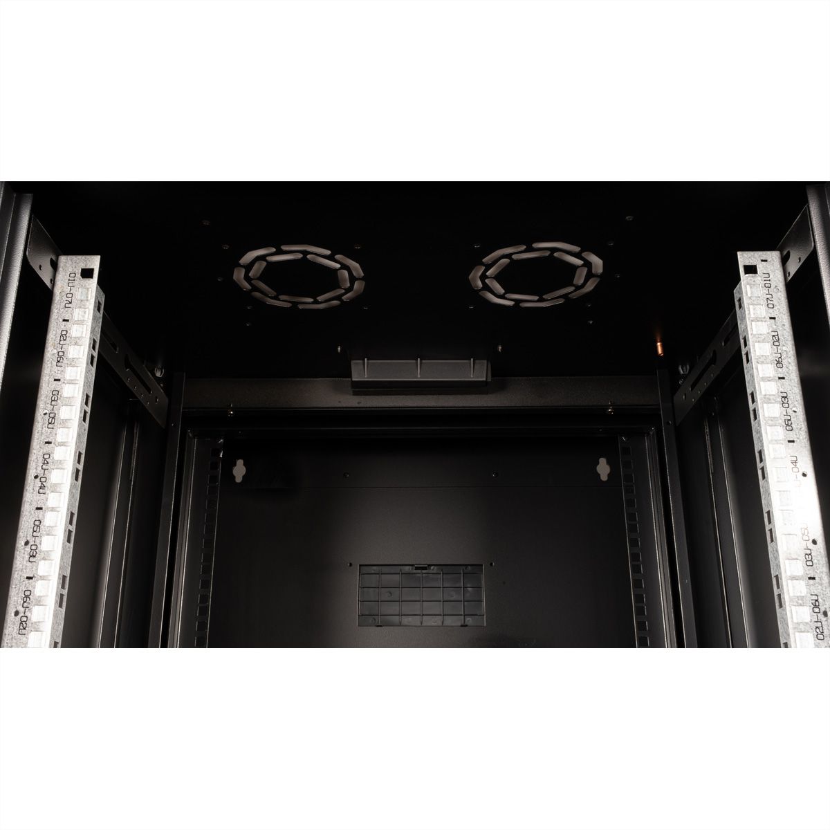ROLINE 19-inch wall-mounted housing Pro 7 U, 600x600 WxD two-piece swivelling black