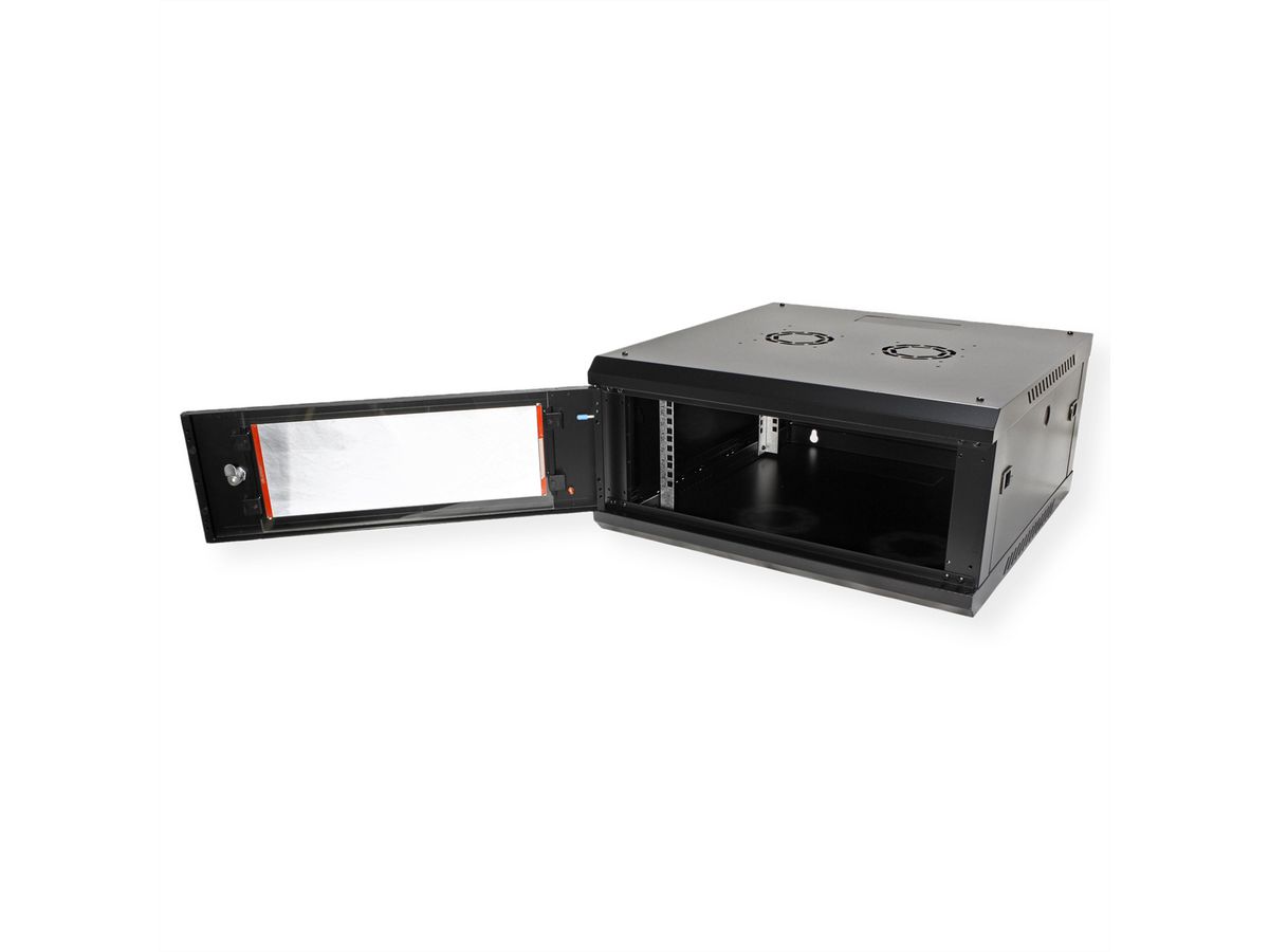 ROLINE 19" Wall Cabinet Basic Plus 4U, 600x600 BxT black